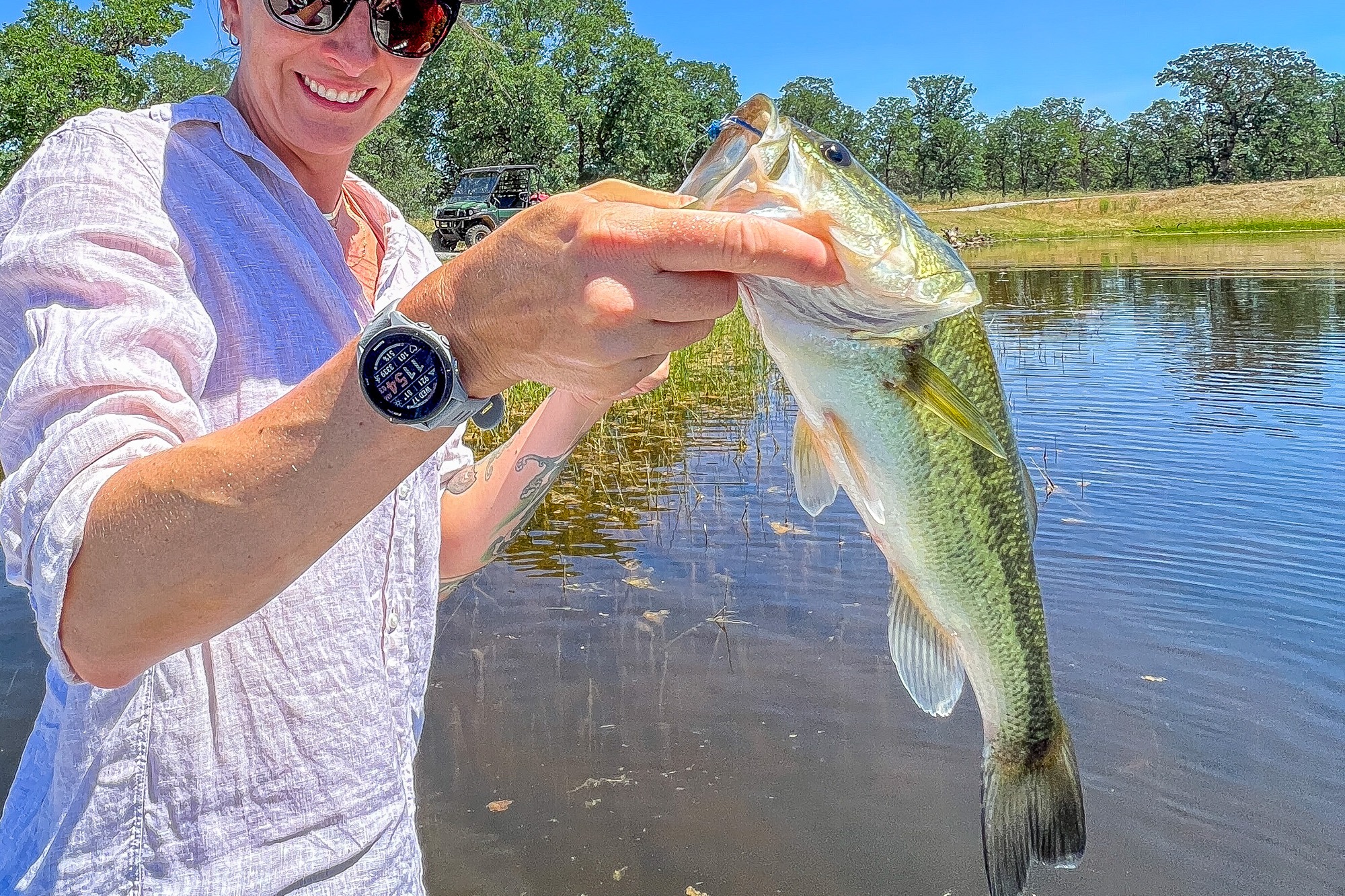 Bass fishing on lake for sale in Red Bluff