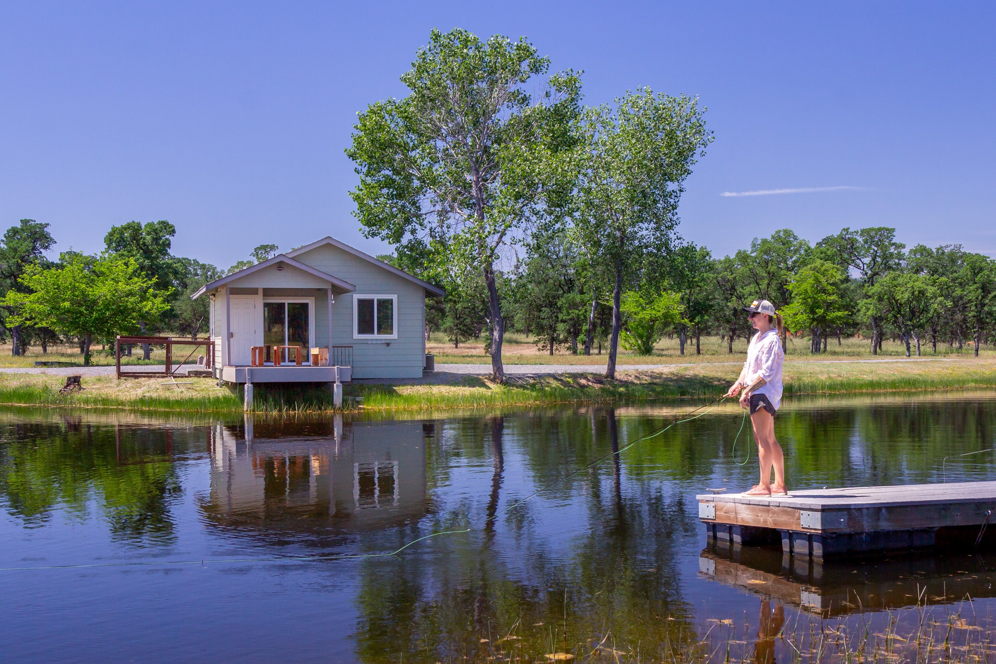 Lake cottage on Red Bluff ranch